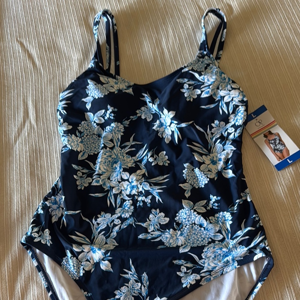Floral Blue Women’s Swimwear. One piece